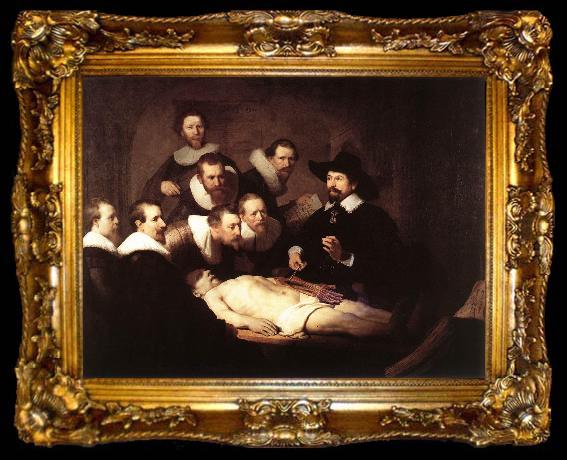 framed  REMBRANDT Harmenszoon van Rijn The Anatomy Lesson of Dr.Nicolaes Tulp (mk08), ta009-2